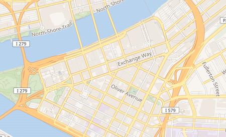 map of 709 Liberty Ave 105 Pittsburgh, PA 15222