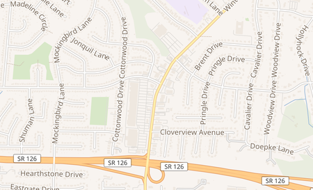 map of 8548 Winton Rd Cincinnati, OH 45231