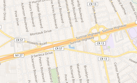 map of 1221 Sunrise Hwy Bay Shore, NY 11706