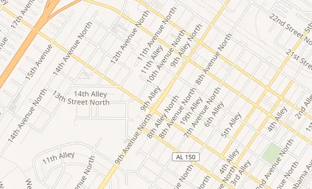 map of 1518 9th Ave N # 114 Bessemer, AL 35020
