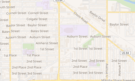 map of 112 N University Lubbock, TX 79415