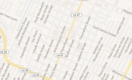 map of 3220 Paris Road Chalmette, LA 70043
