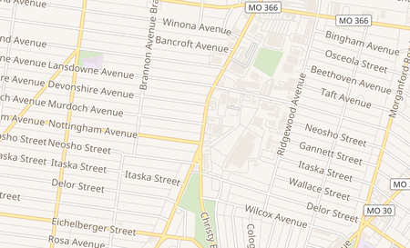 map of 4624 S. Kingshighway Saint Louis, MO 63109
