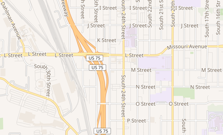 map of 2424 M St # 2 Omaha, NE 68107