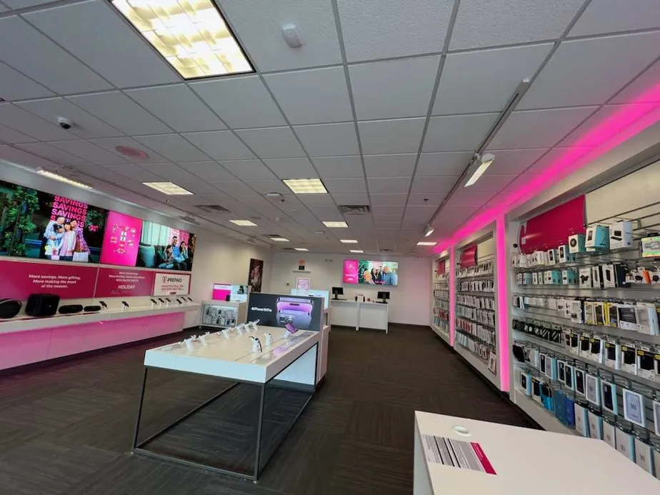 Interior photo of T-Mobile Store at Blairs Ferry Rd & Cimmie Ave, Cedar Rapids, IA