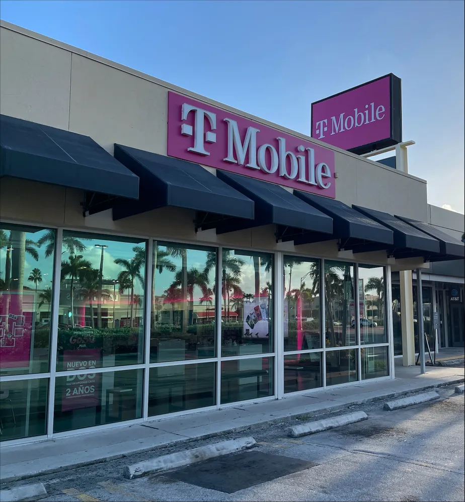 Exterior photo of T-Mobile Store at W 49th St & W 8th Ave, Hialeah, FL