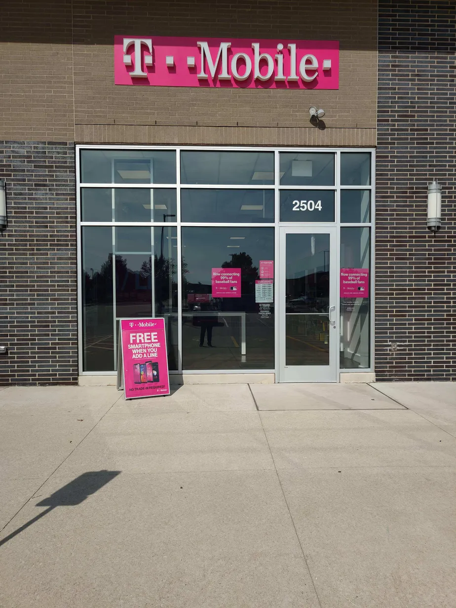 Exterior photo of T-Mobile store at N Prospect Ave & Interstate Dr, Champaign, IL