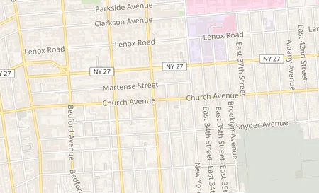 map of 3011 Church Ave Brooklyn, NY 11226