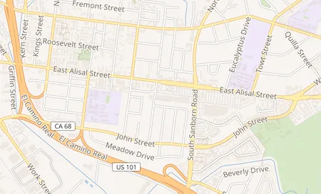 map of 826 E Alisal St Salinas, CA 93905