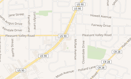 map of 2809 Government Blvd. Mobile, AL 36606