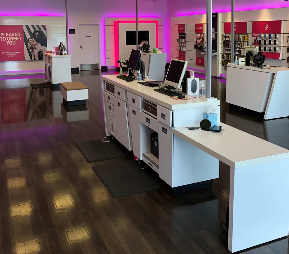 Interior photo of T-Mobile Store at Manchester Rd & Braeshire Dr, Manchester, MO
