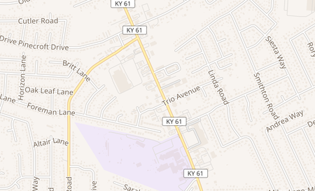map of 8406 Preston Hwy Louisville, KY 40219