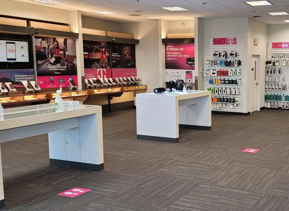 Interior photo of T-Mobile Store at W Frontage Rd NW & 43rd St NW, Rochester, MN