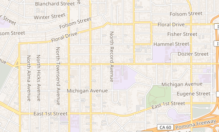 map of 3864 East Cesar E Chavez Ave Los Angeles, CA 90063
