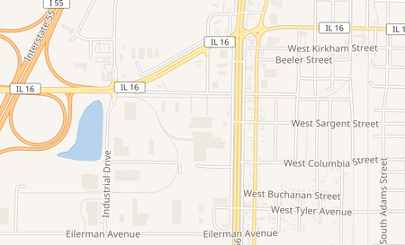 map of 1324 W Hudson Dr Litchfield, IL 62056