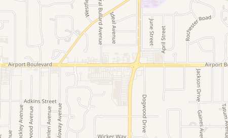 map of 4679 Airport Blvd Mobile, AL 36608