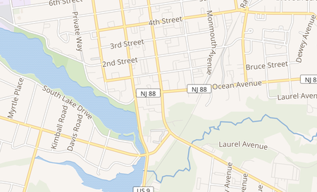 map of 306 Main St Lakewood, NJ 08701