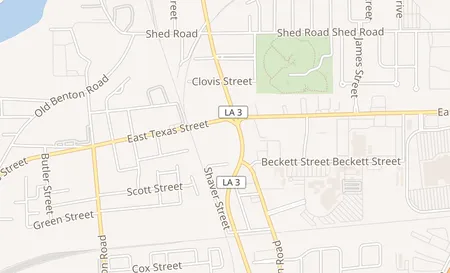 map of 819 Benton Rd Bossier City, LA 71111