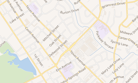 map of 801 Dellwood St. Bryan, TX 77802