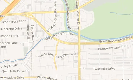 map of 8668 S Braeswood Blvd. A Houston, TX 77031
