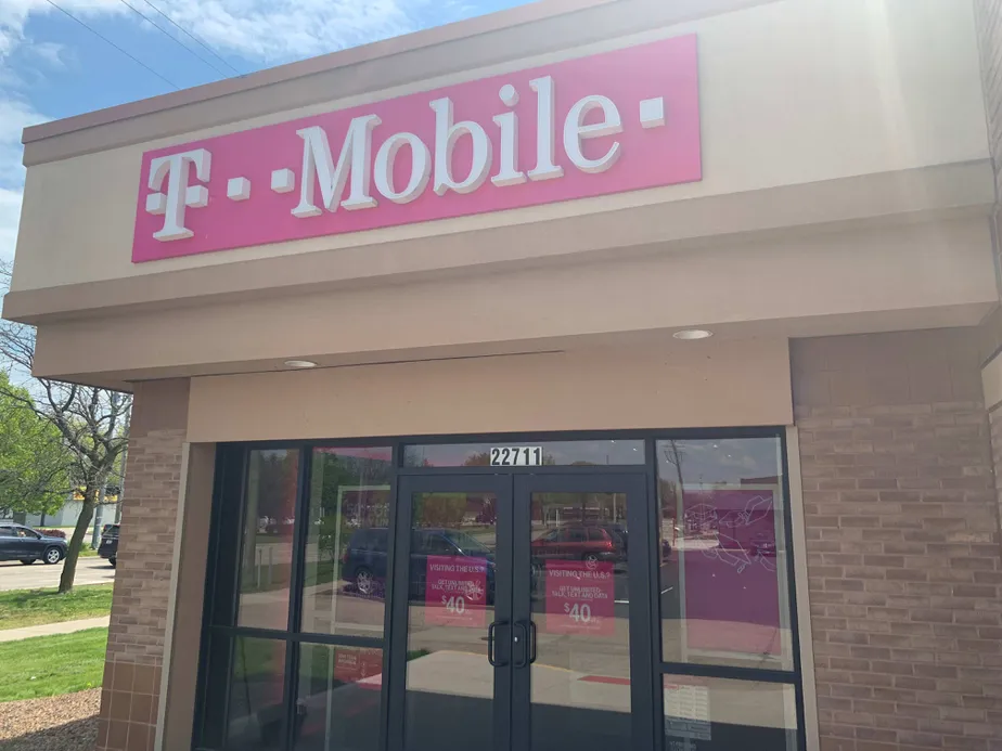 Exterior photo of T-Mobile store at Kelly Rd & 9 Mile, Eastpointe, MI