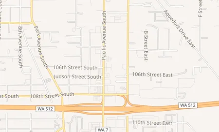 map of 10427 Pacific Ave South B3 Tacoma, WA 98444