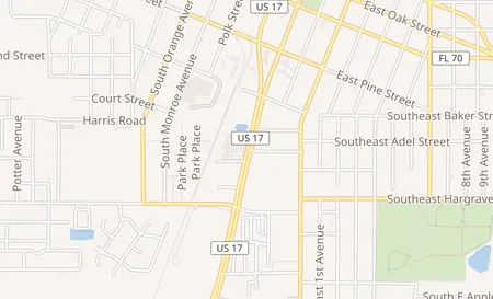 map of 428 S. Brevard Ave. Arcadia, FL 34266