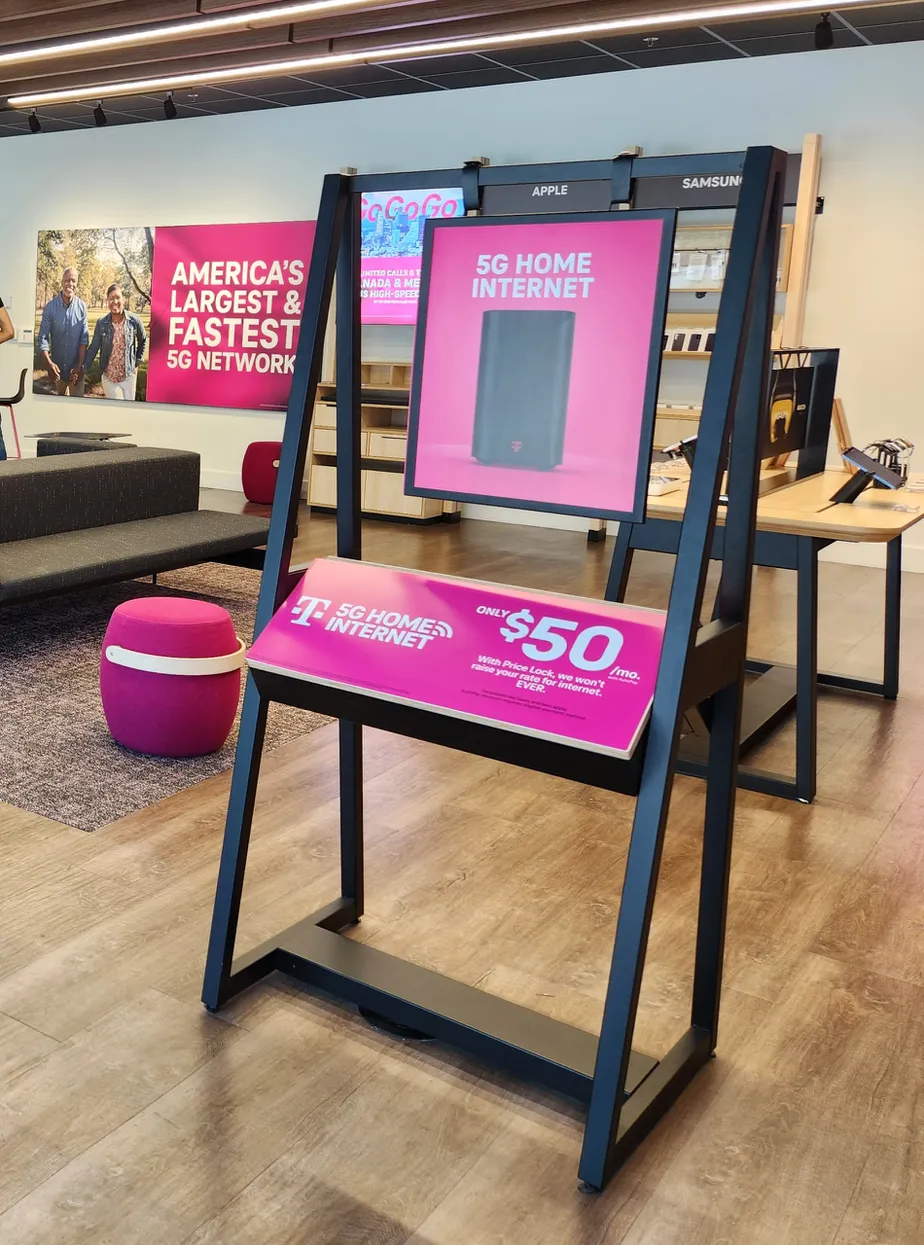 Interior photo of T-Mobile Store at Crystal Falls, Leander, TX