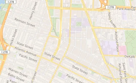 map of 435 Fulton St Brooklyn, NY 11201