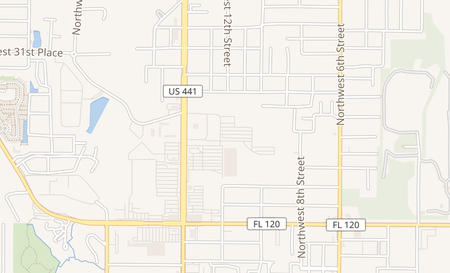 map of 2801 NW 13th St Gainesville, FL 32609
