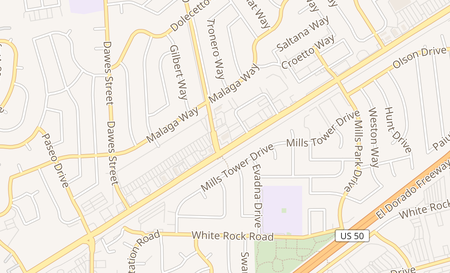 map of 10401 Folsom Blvd C Rancho Cordova, CA 95670