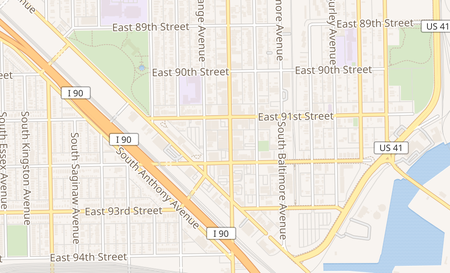 map of 9124 S Commercial ave Chicago, IL 60617