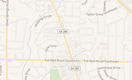 map of 1977 S. Cobb Dr. Se Ste 240 Marietta, GA 30060