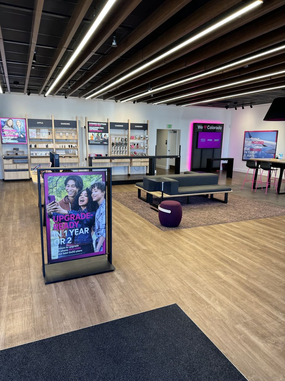 Interior photo of T-Mobile Store at The Shops at Northfield, Denver, CO
