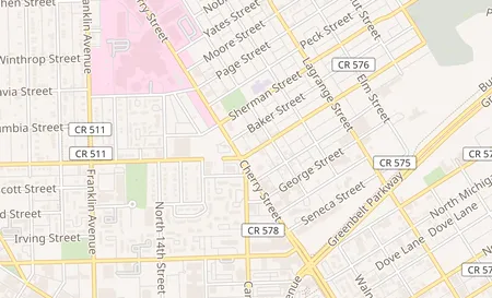 map of 1602 Cherry St Toledo, OH 43608