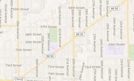 map of 3032 Roosevelt Rd Kenosha, WI 53142