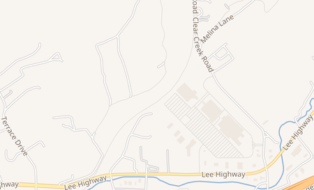 map of 21421 Market Center Bristol, VA 24202