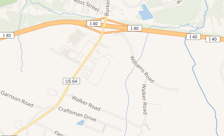 map of 1227 Burkemont Ave Morganton, NC 28655