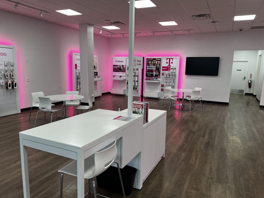 Interior photo of T-Mobile Store at W Church St & Hwy 59, Livingston, TX