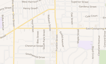 map of 3213 Franklin St Michigan City, IN 46360