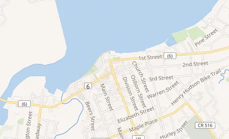 map of 5 E Front St Keyport, NJ 07735