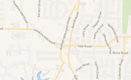 map of 3505 Ramill Road Memphis, TN 38128