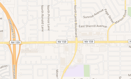 map of 4264 E Charleston Las Vegas, NV 89104