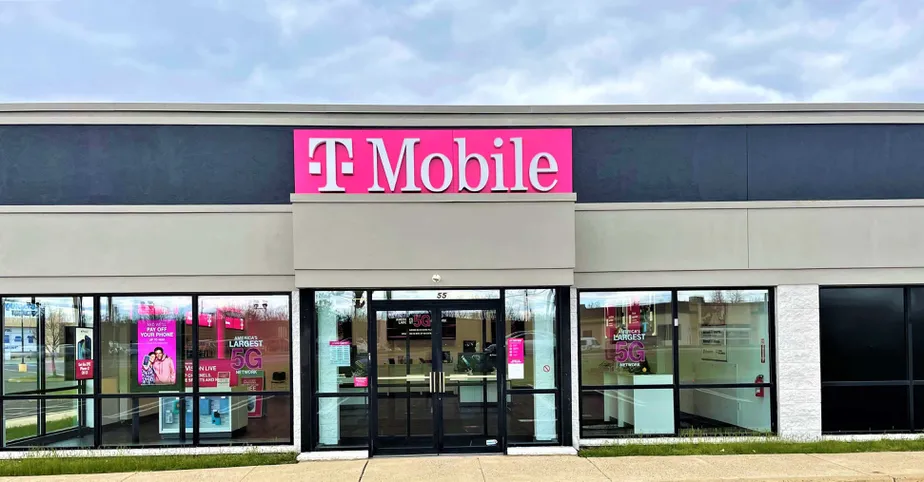 Exterior photo of T-Mobile store at Commerce Cir & Bristol Pike, Bristol, PA