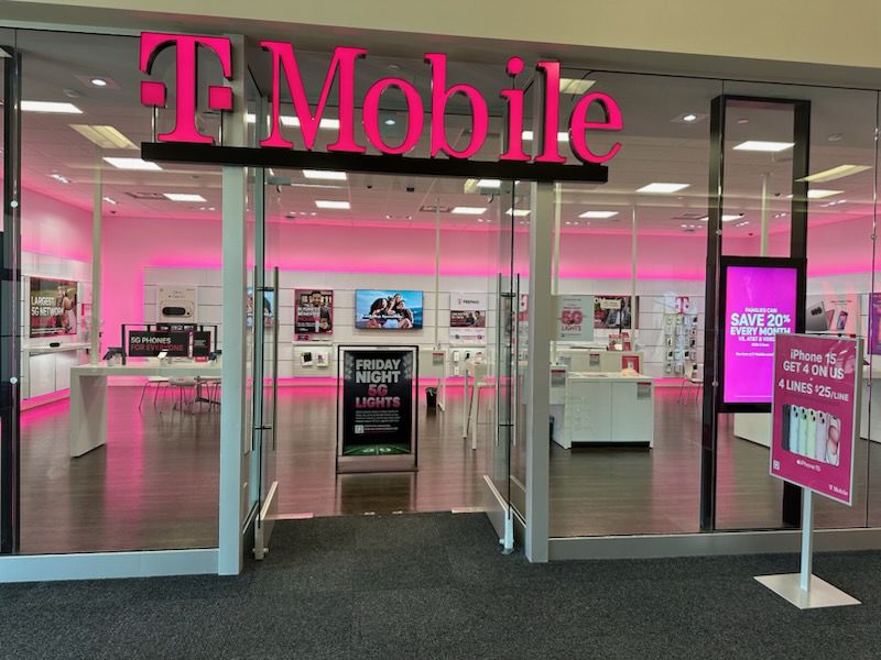 Exterior photo of T-Mobile Store at Kirkwood Mall, Bismarck, ND