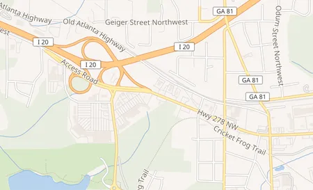 map of 6159 Highway 278 NW Covington, GA 30014