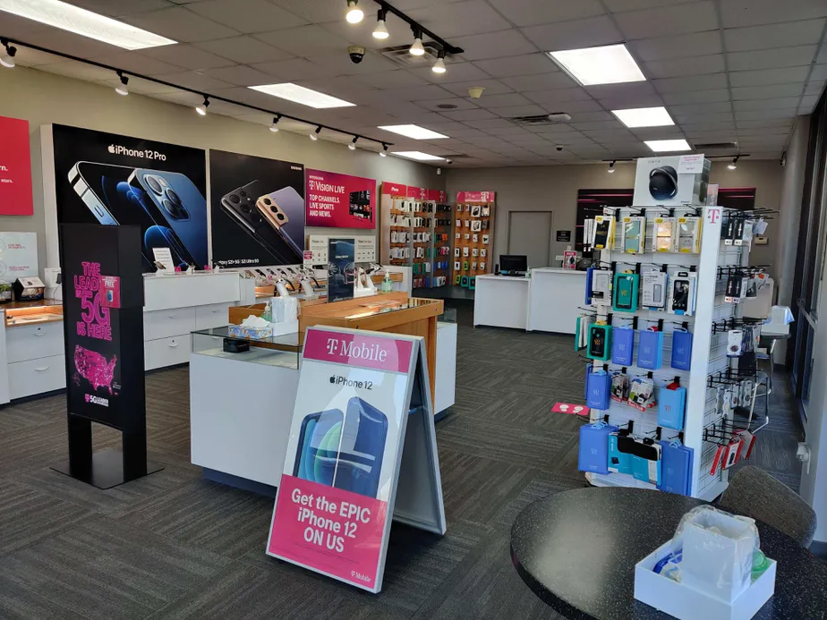 Interior photo of T-Mobile Store at US Hwy 31 & W Smith Valley Rd, Greenwood, IN