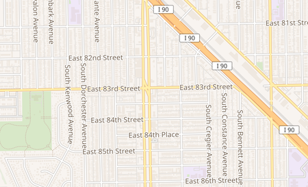 map of 8301 S Stony Island Ave suite C Chicago, IL 60617