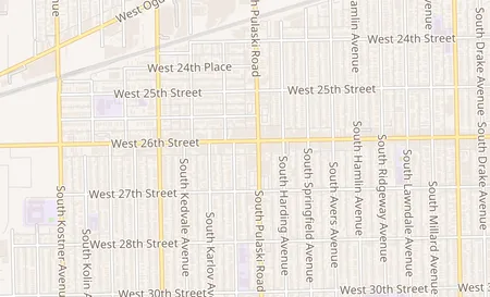 map of 4015 W 26th St Chicago, IL 60623