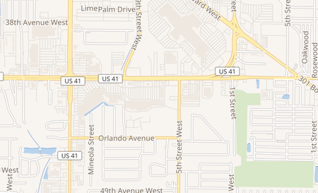 map of 633 Cortez Rd Bradenton, FL 34207